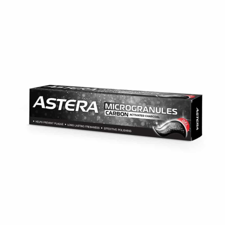 Зубна паста ASTERA MICROGRANULES з ВУГЛЕМ 75 мл