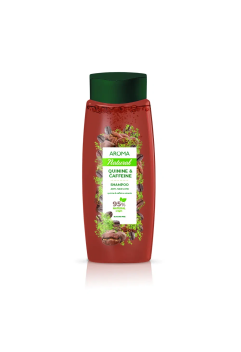 Шампунь AROMA NATURAL Хінін та Кофеїн, проти випадіння волосся 400 мл