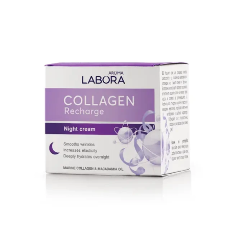 Крем для обличчя від зморшок LABORA COLLAGEN RECHARGE 30+ нічний 50 мл