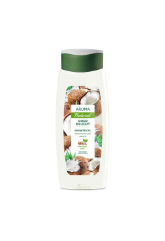 Гель для душу AROMA NATURAL Кокос зволожуючий, 400 мл. Гель для душу AROMA NATURAL Кокос зволожуючий, 400 мл.