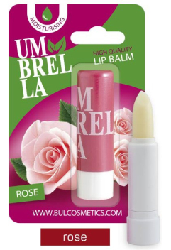 Бальзам для губ Umbrella Feeria блістер, троянда