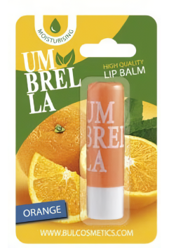 Бальзам для губ Umbrella Feeria блістер, апельсин