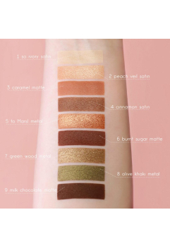 Палітра тіней для повік Paradiso Relouis WARM